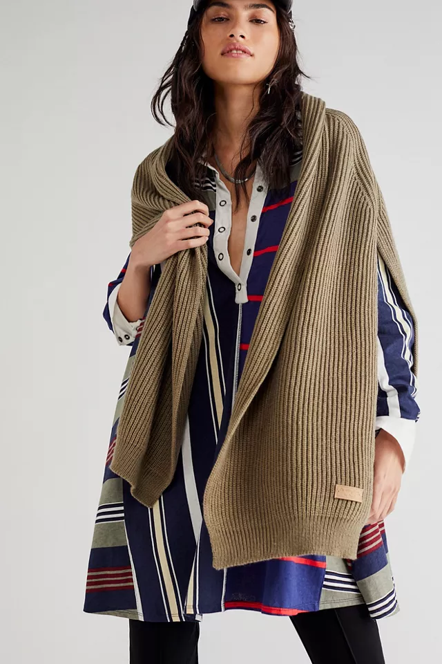 Free People University Rib Sweater Scarf