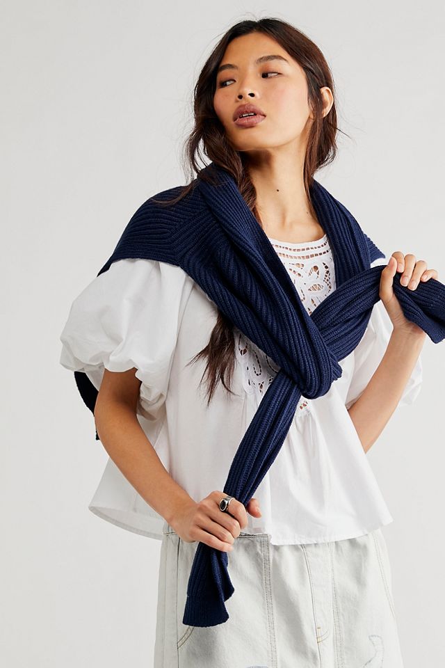 Free People + Cloud Rib Blanket Scarf