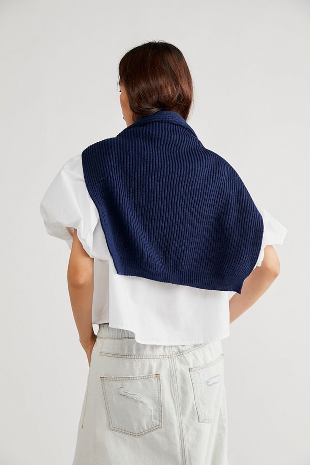 University Rib Sweater Scarf #1