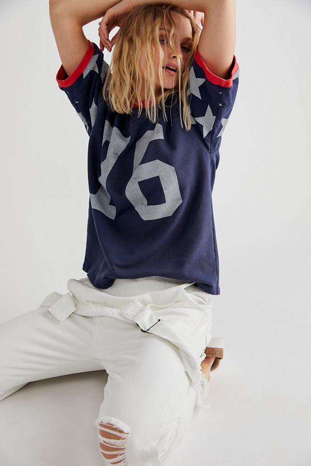 Free people store star sweatshirt