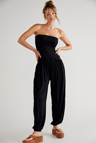 Mora Drop-Waist One-Piece by free-est at Free People in Black, Size: XS