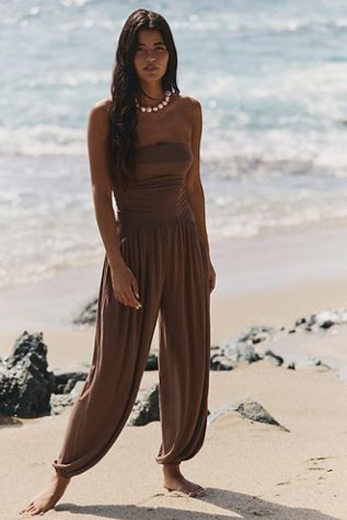 Norma Kamali Low-Back Slip Jumpsuit | Free People