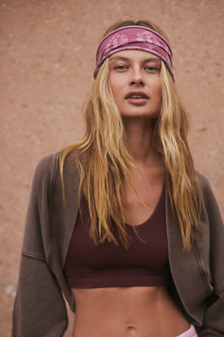 Rumble Soft Headband at Free People in Dusty Mauve