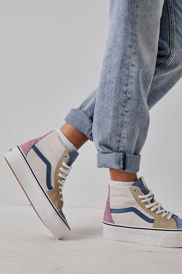 Hi top vans with on sale jeans