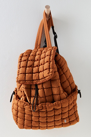 Free People Quilted Teal Green Hiker Backpack NWT Free People Movement Quilted Pack in Black – Versatile Boutique main image 4