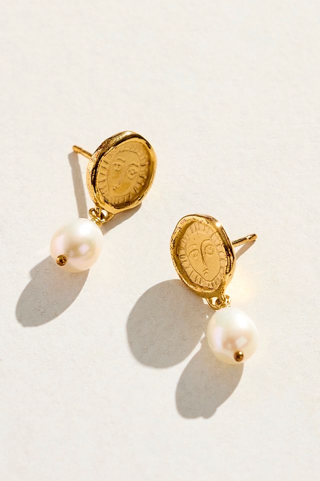 Holly Ryan Mini Picasso & Pearl Drop Earrings | Free People UK