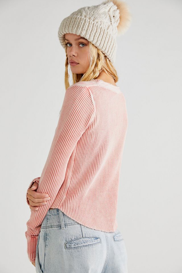 Free people thermal clearance sweater