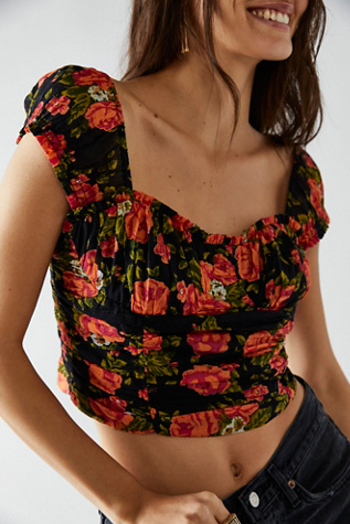 Little Bloom Corset at Free People in Night Combo, Size: XS