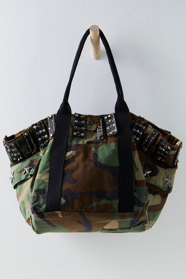 Camo tote purse sale