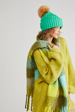 Free People- Vortex Rib Pom Beanie Free -  main image 3