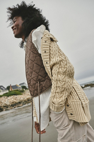 We The Free Classic Cable Cardi | Free People