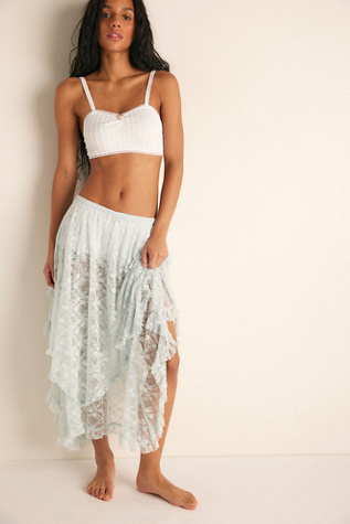 French Courtship Half Slip by Intimately at Free People in Blue, Size: L