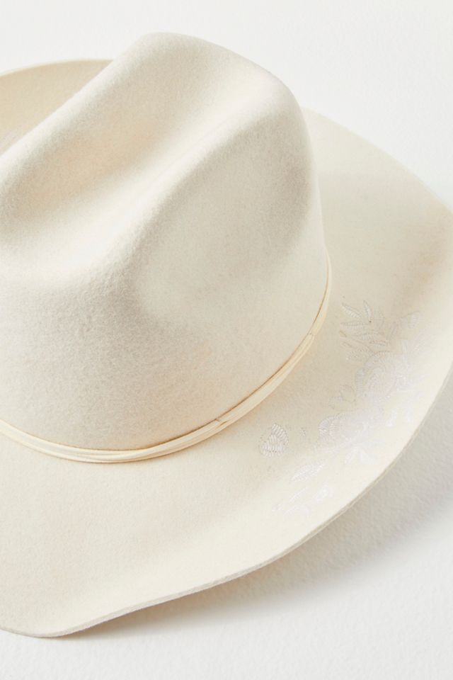 Desert Rose Embroidered Cowboy Hat #2