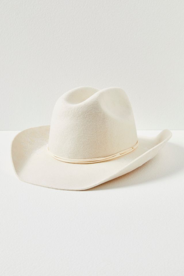 Desert Rose Embroidered Cowboy Hat #3