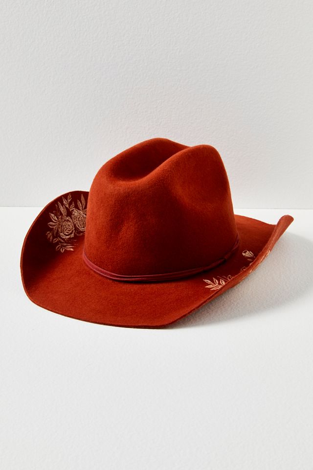 Chapeau de cowboy brodé Desert Rose #4