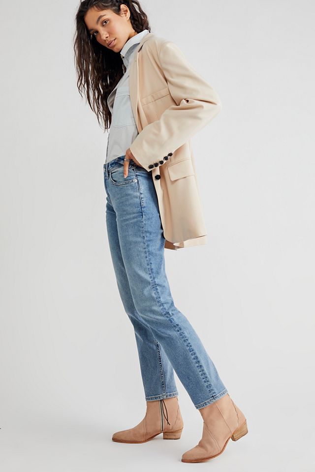 Evie Low-Rise Slim Straight Jeans #1