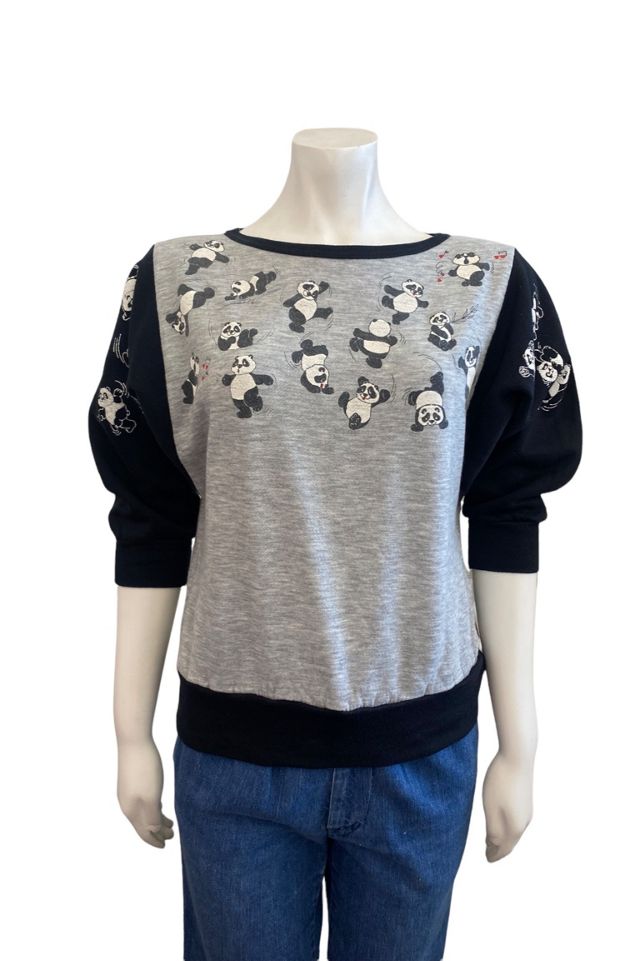 1980s Vintage Love Panda Pullover Sweatshirt Selected by BusyLady Baca & The Goods #2