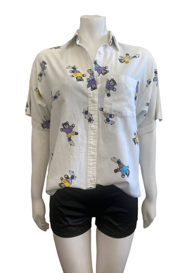 1980s Vintage Skateboarding Bear Cotton Short Sleeve Shirt Selected by BusyLady Baca & The Goods #2