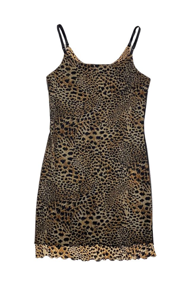 Cheetah slip dress best sale