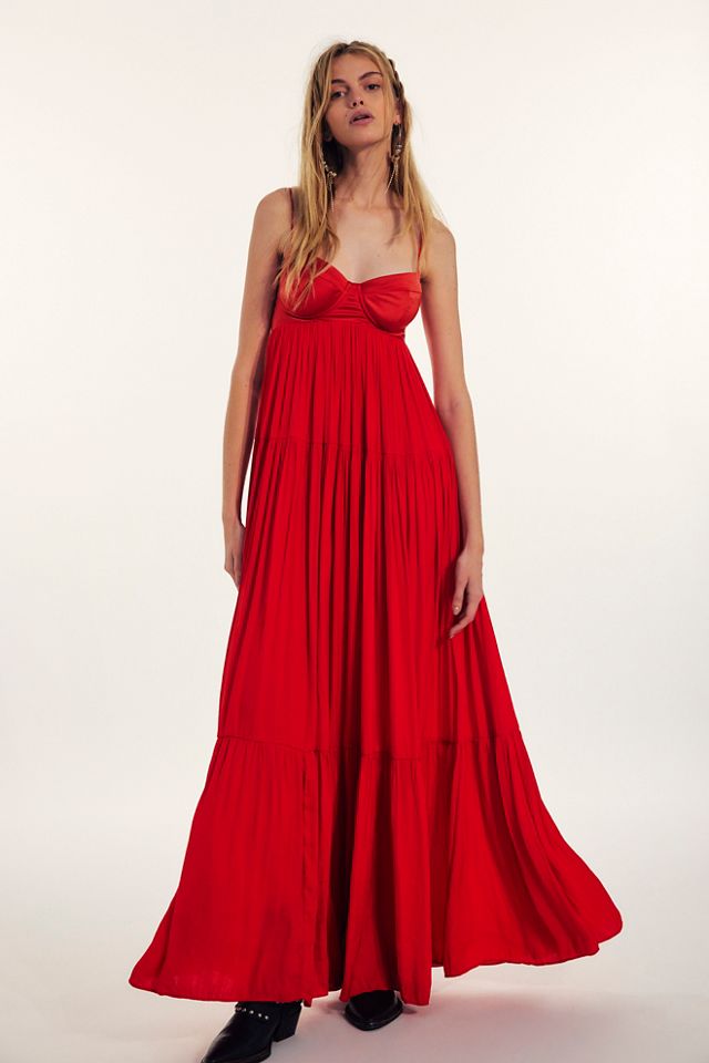 Free people best sale red maxi