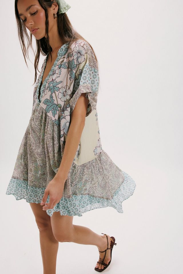 knee length dresses for ladies Free People Free-est Have A Thing For You Mini Dress – White Chocolate  Couture main image 1