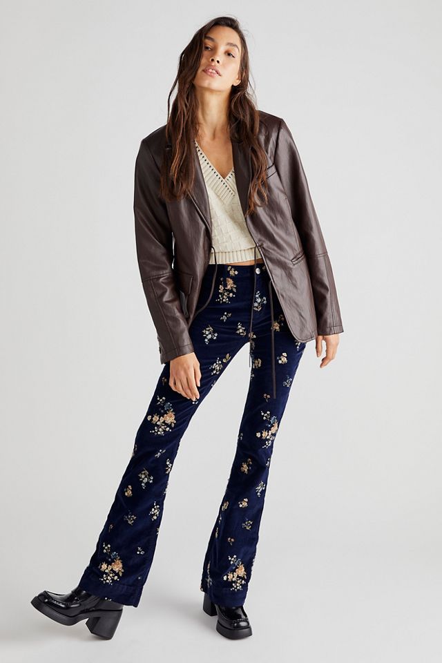  Velvet Flare Pants