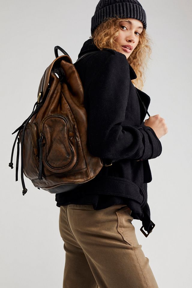 Free people leather backpack sale