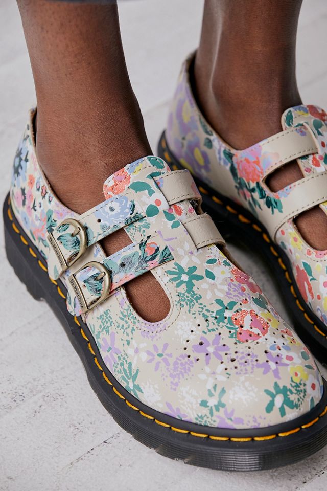 Doc martens best sale floral mary janes