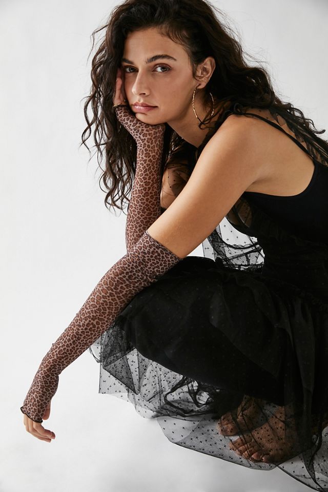 Kitty Leopard Gloves