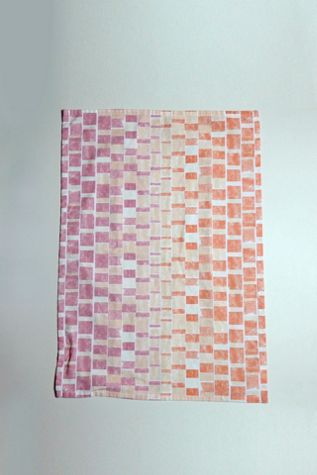 Supra Endura Block Print Organic Fair Trade Tea towel