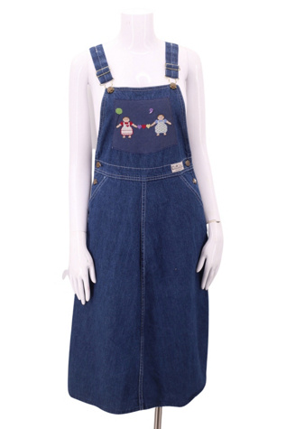 90s teacher dress 90's Denim Hand Painted Fish Dress  The Neighbourhood Vintage Store