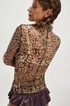 Lady Lux Printed Layering Top
