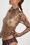 Lady Lux Printed Layering Top