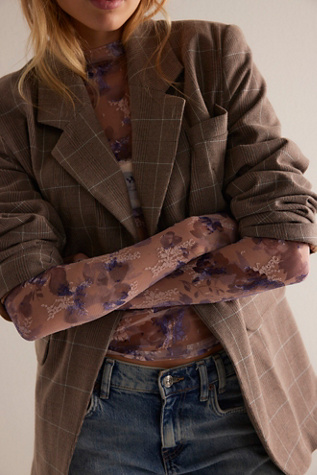 Lady Lux Printed Layering Top