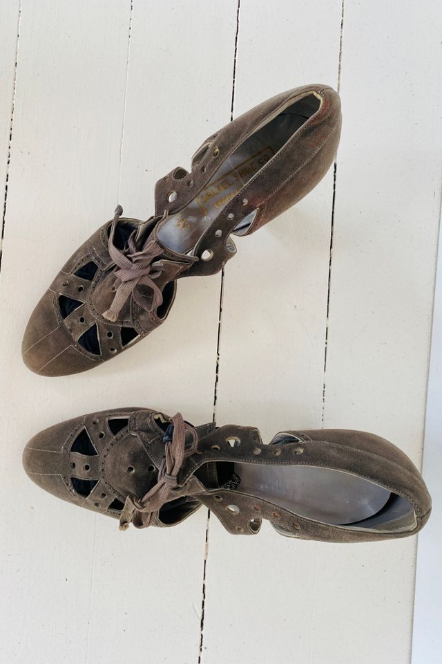 Suede Cut Out Oxford Selected by Atlantic Vintage #1