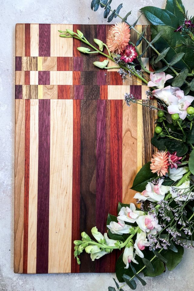 Small Exotic Wood Cutting Board by Honorable Oak