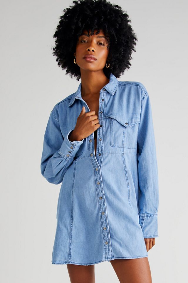 Free people hot sale denim dress