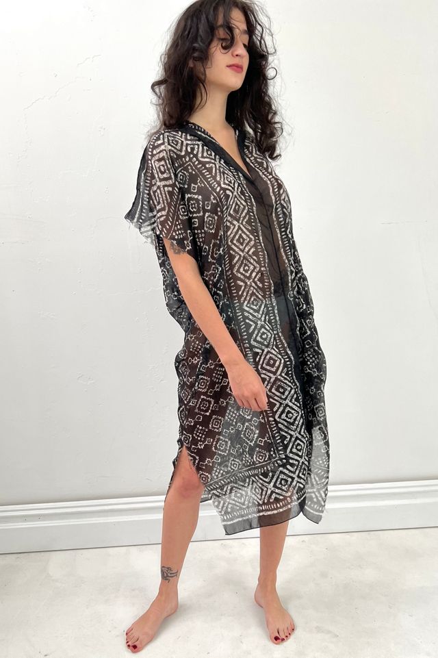 Sheer smock outlet dress