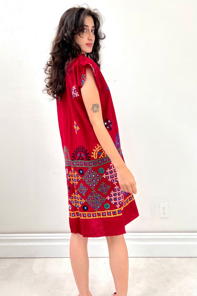 Anna Corinna Embroidered and Mirrored Smock Mini Dress #1