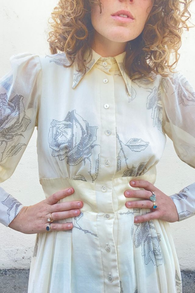 Vintage Gunne Sax Dotted Floral Pattern Dress Selected by The Curatorial Dept. #2