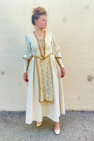 Vintage Gunne Sax Lace Detailed Dress Selected by The Curatorial Dept.