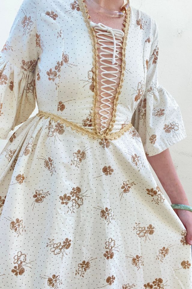 Vintage Gunne Sax Black Label Floral Dress Selected by The Curatorial Dept. #1