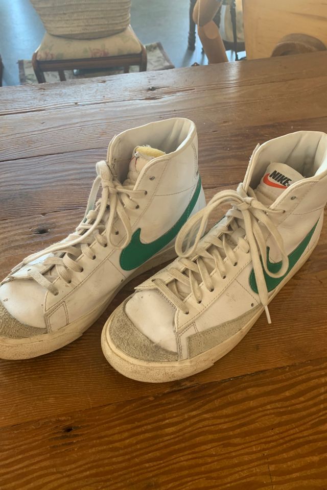 Vijandig Giraffe wijk Vintage Nike Blazer Sneakers with Green Swoosh Selected by The Curatorial  Dept. | Free People