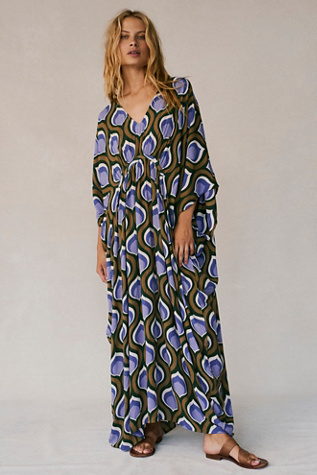 Groovy Baby Maxi Kaftan at Free People in Olive