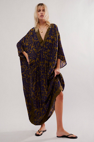 Groovy Baby Maxi Kaftan by Free People in Purple