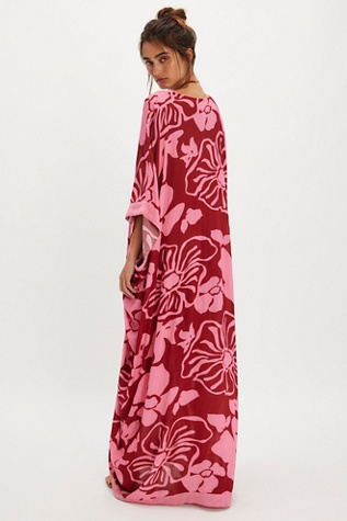 Groovy Baby Maxi Kaftan by Free People in Pink