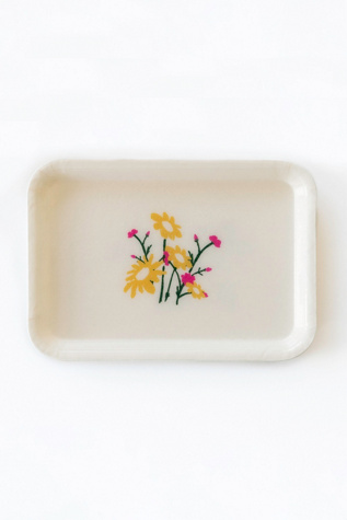 Three Potato Four Floral Tray at Free People in White