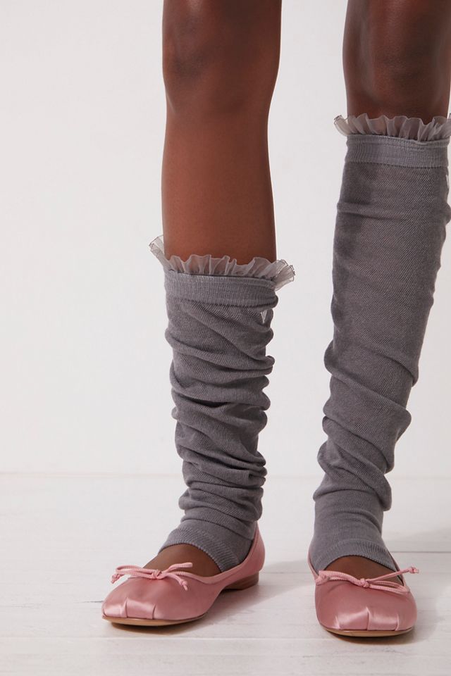 Arebesk Over the Knee Ruffle Leg Warmers Free People