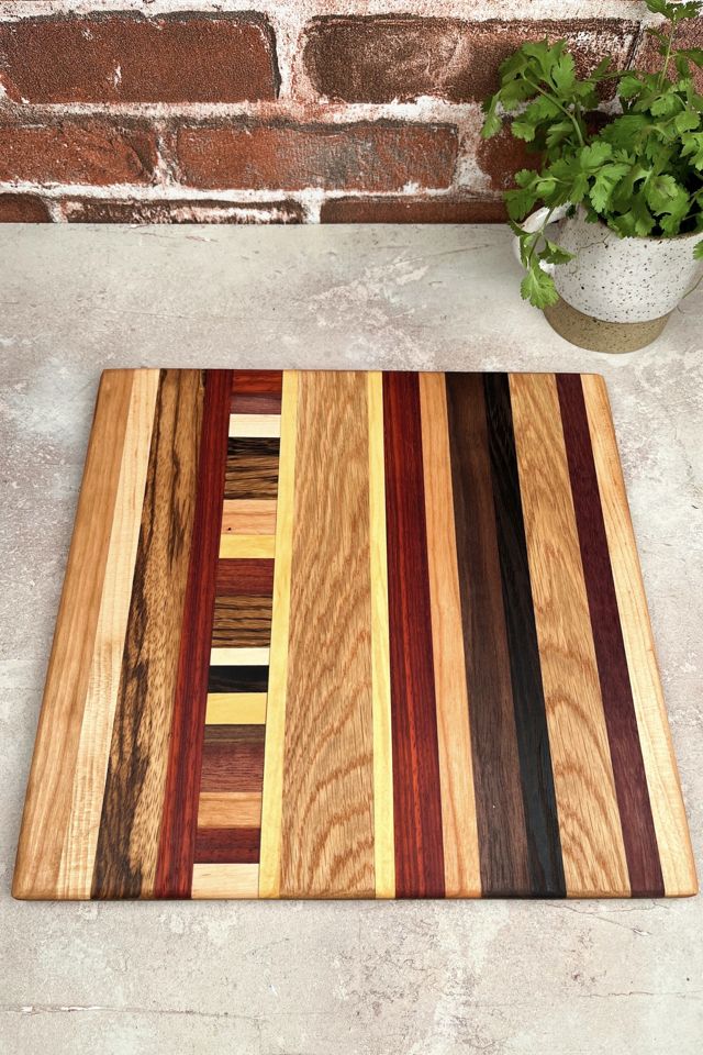 Honorable Oak x Free People White Oak and Exotic Wood Cutting Board
