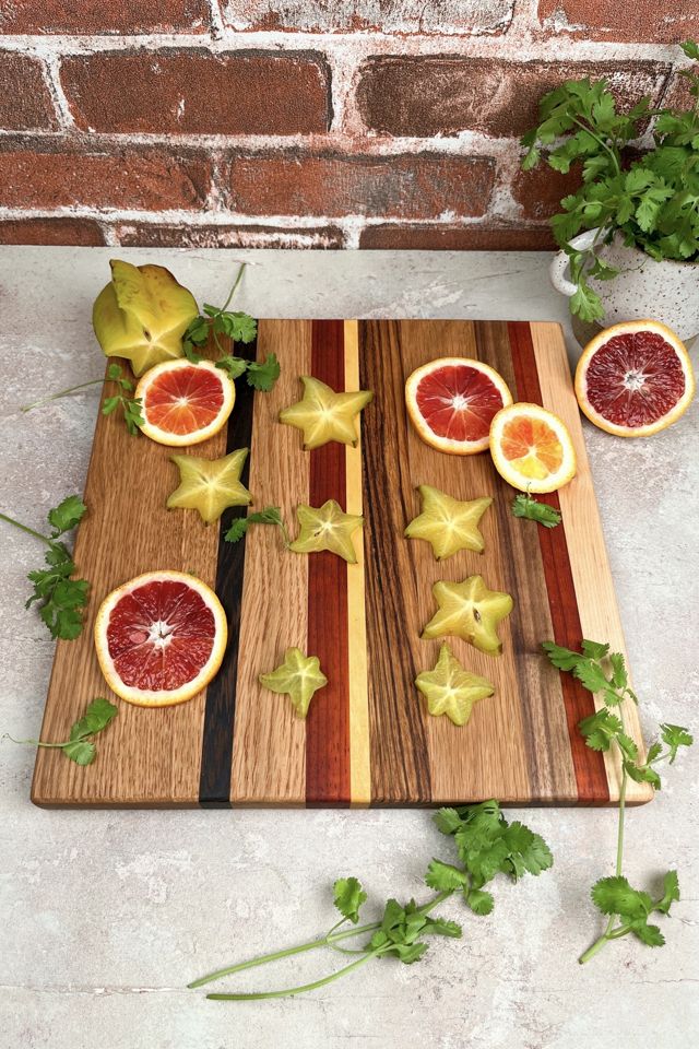 Honorable Oak x Free People White Oak and Exotic Wood Cutting Board #1